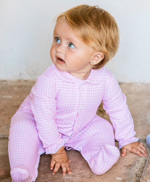 pijama cuadro rosa