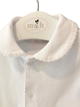 pijama m&h blanco algodón