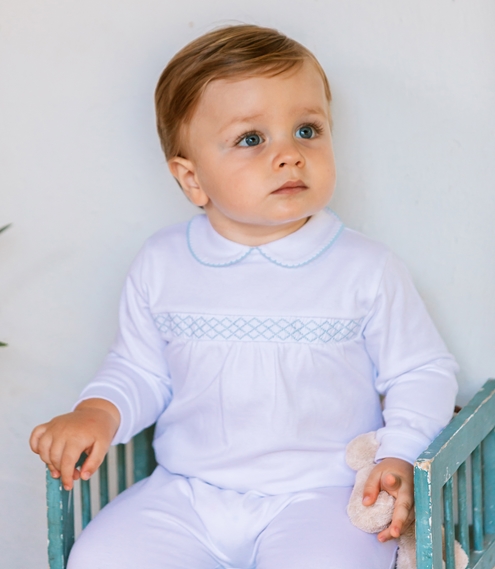 pijama nido azul bebé