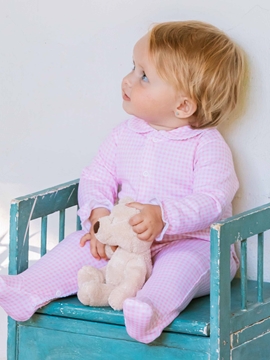 pijama rosa cuadro