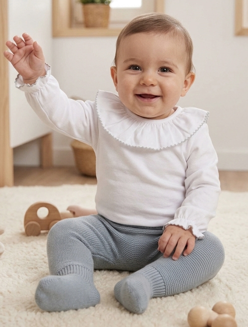 polaina bobo gris bebé