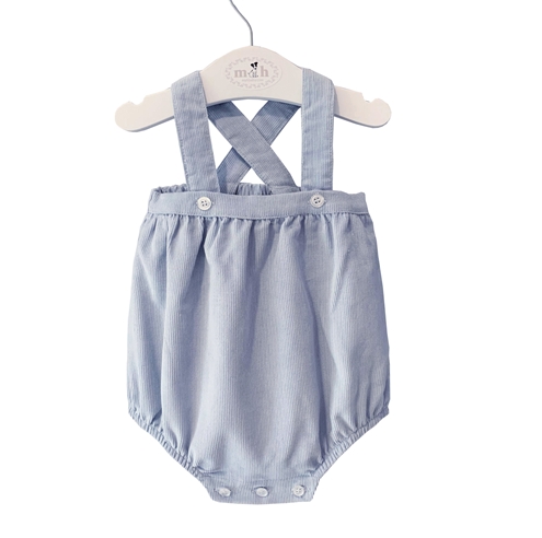 Pololo con tirantes pana azul