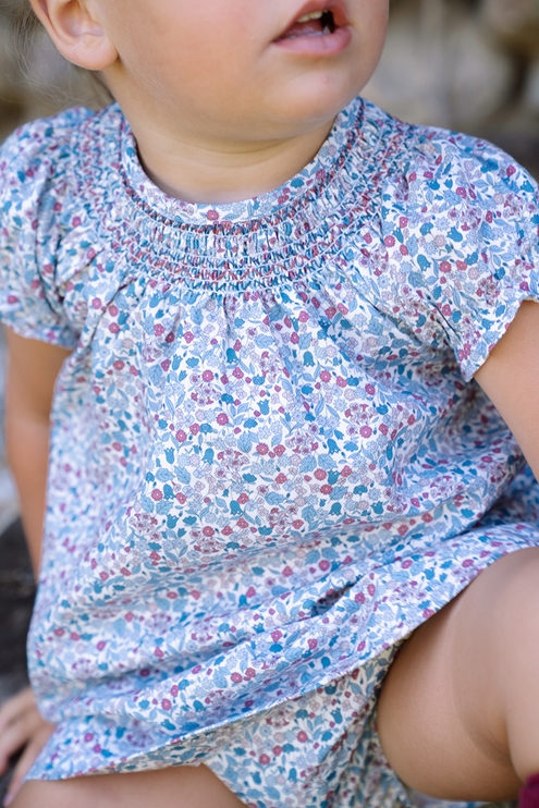 burgundy blue dress baby