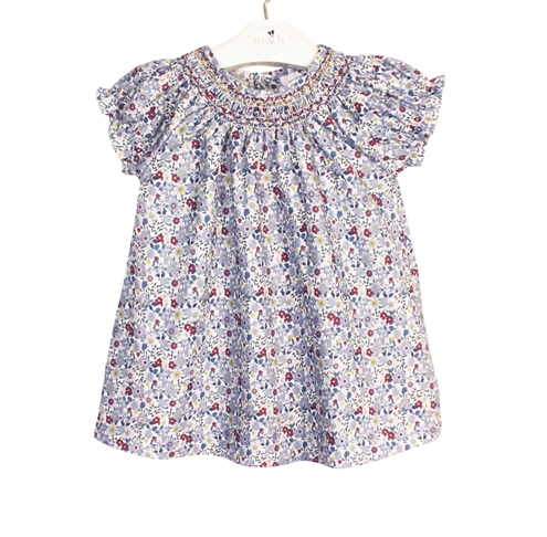 blue salito dress burgundy