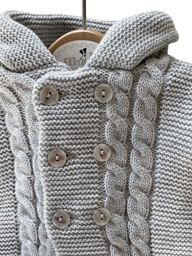 san Francisco knit two pieces for baby in grey