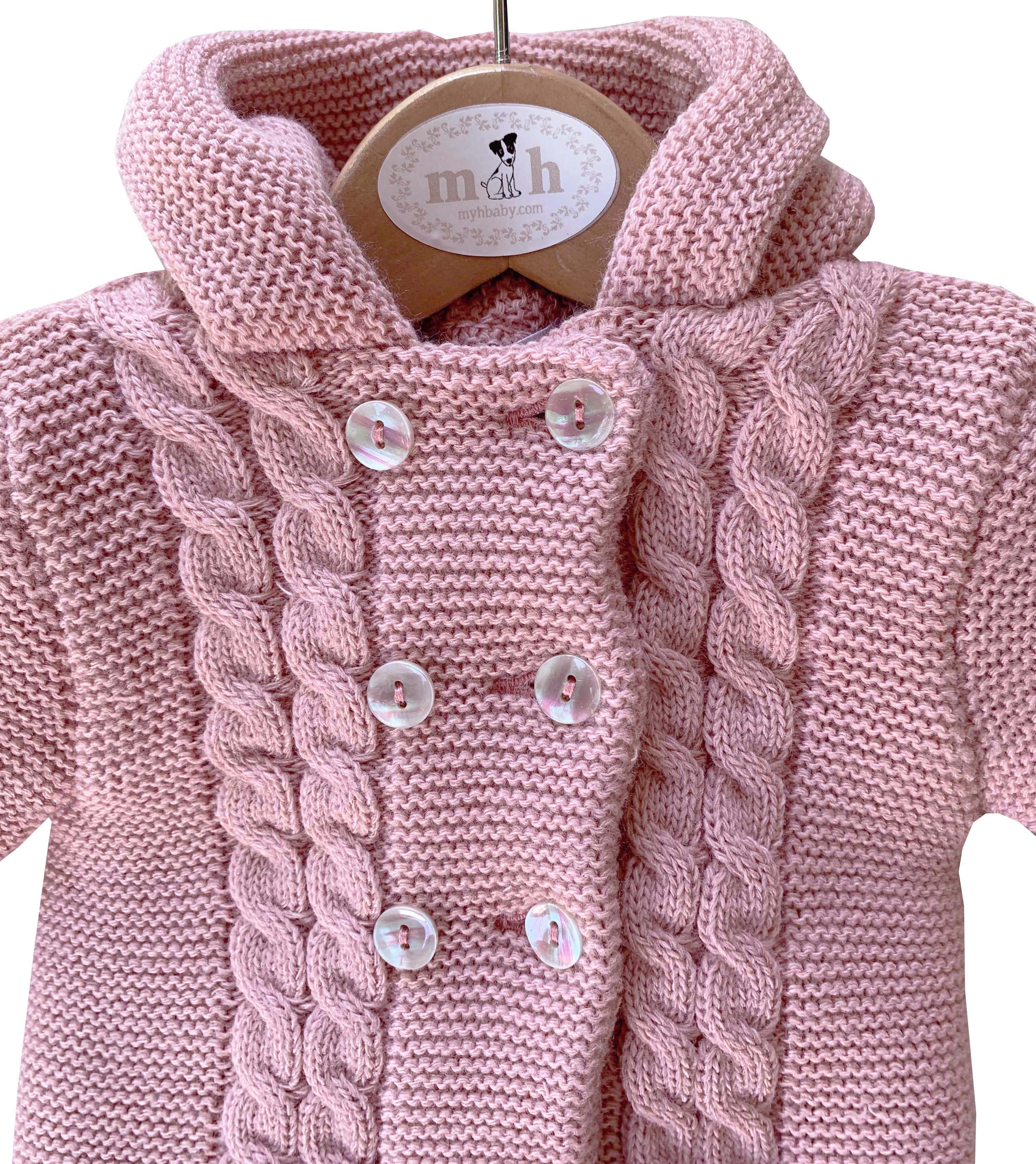 san francisco de punto con ochos en rosa palo