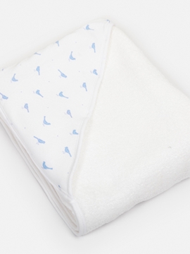 Blue bird towel