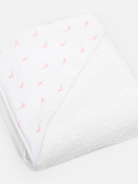 Pink birds bib