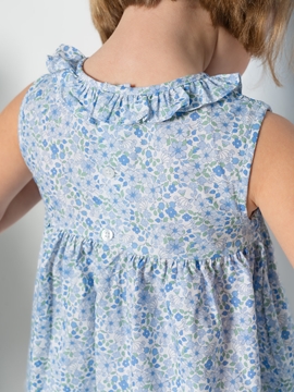 almudena dress blue back