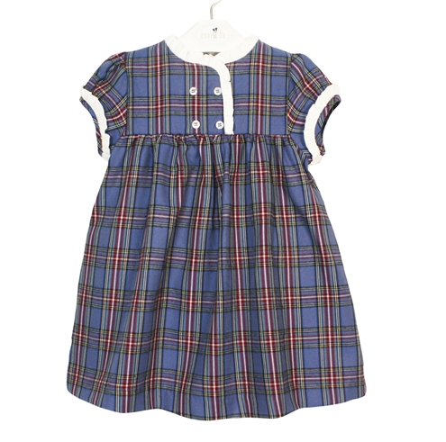 vestido balmoral flores azul