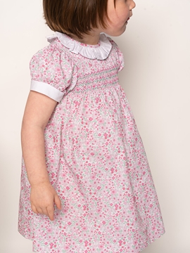 pink flowers dress