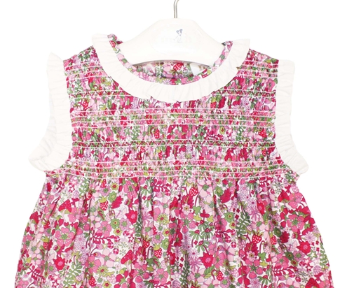 vestido liberty  rosa