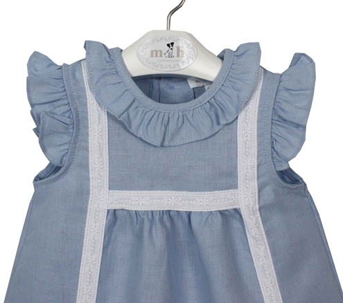 blue linen dress celia