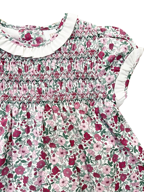 vestido matilda rosa y burdeos