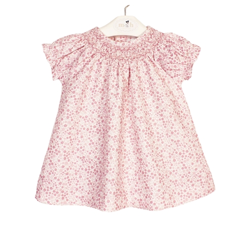 salute dress green pink flowers