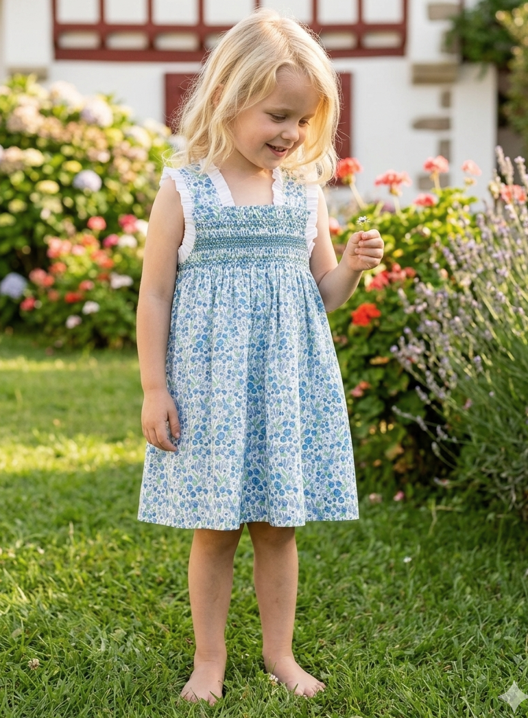 vestido verano azul
