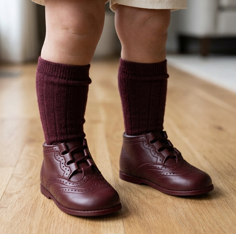 burgundy shoes