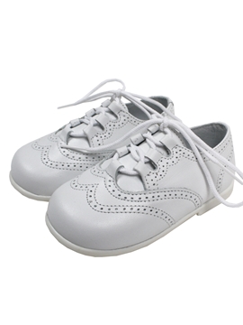 Zapato gales blanco con lengüeta