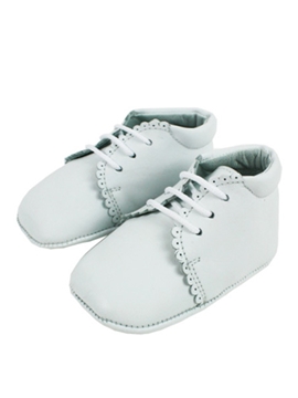 zapatos bebe blancos cordones bota